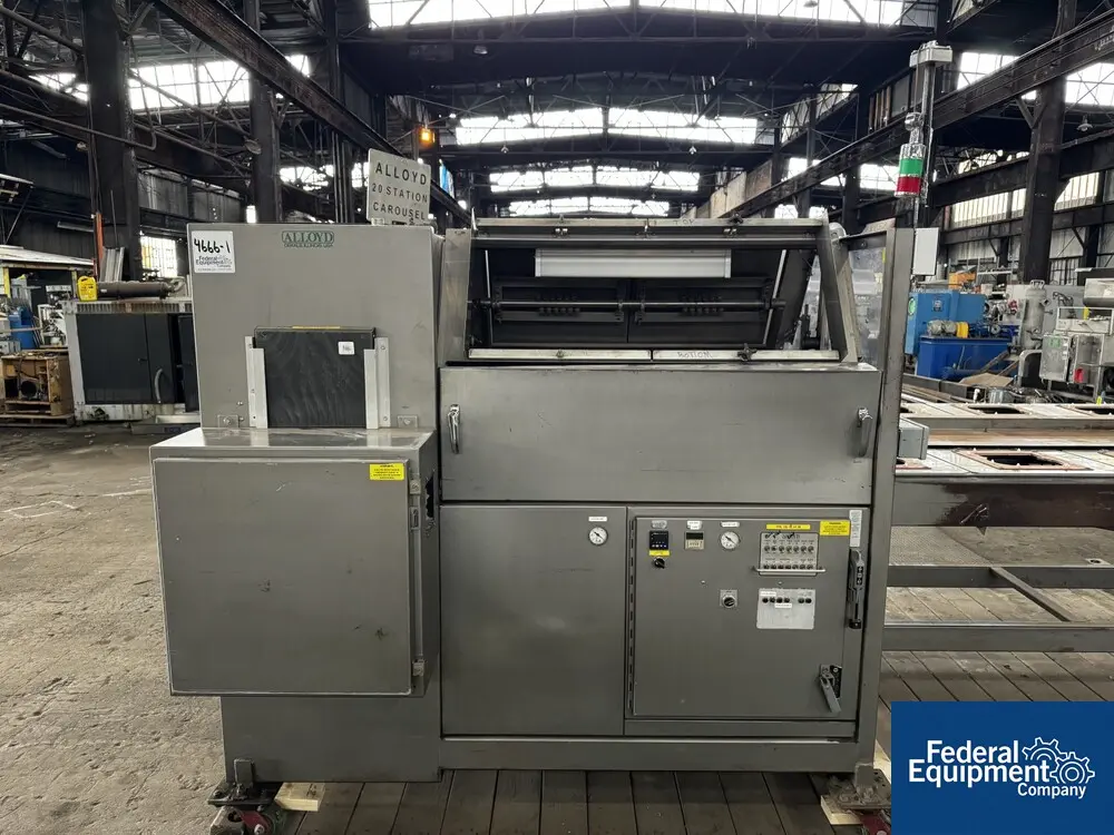 Alloyd #20S1216OC, Carousel Blister Sealer, 20 indexes / min, 12 station, 3 KW, 230 V., 1997 - Image 6