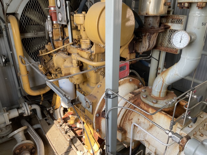 95 HP Gardner #SSHG99B, screw compressor, 1-stage, Caterpillar 3304 engine, 2002 - Image 3