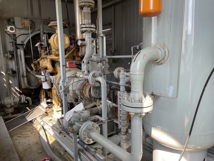 95 HP Gardner #SSHG99B, screw compressor, 1-stage, Caterpillar 3304 engine, 2002 - Image 7