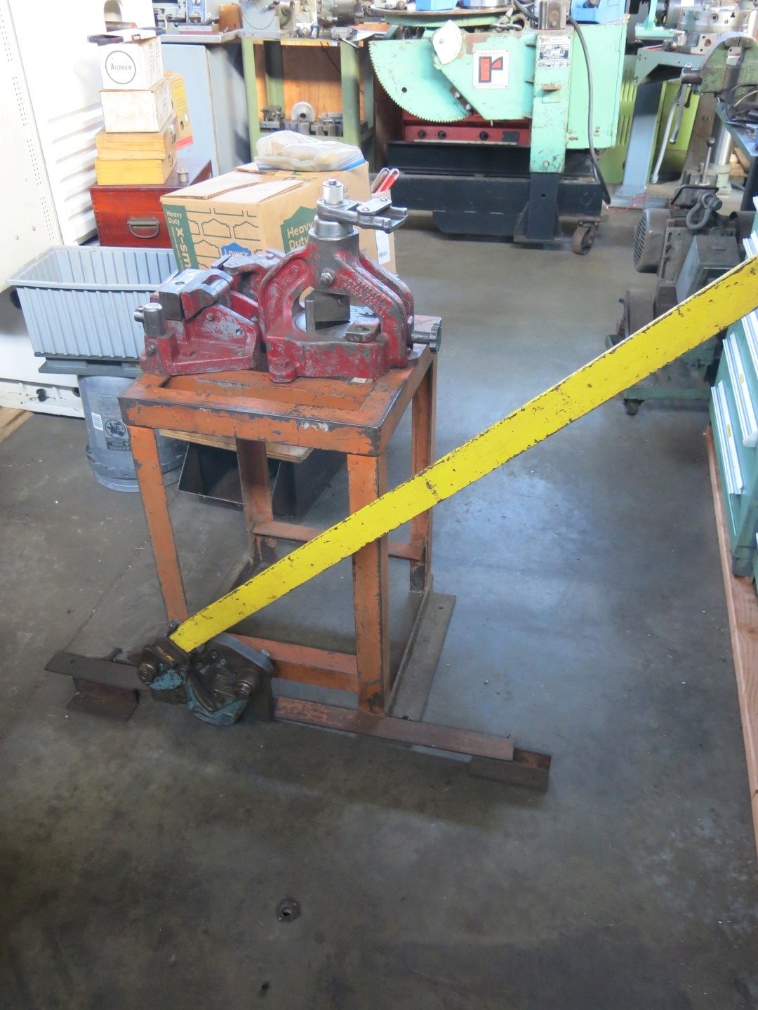 2" x 2" x 1/4" Roper Whitney Pexto #455, Combination Angle Iron Shear, Notcher, Bender - Image 1