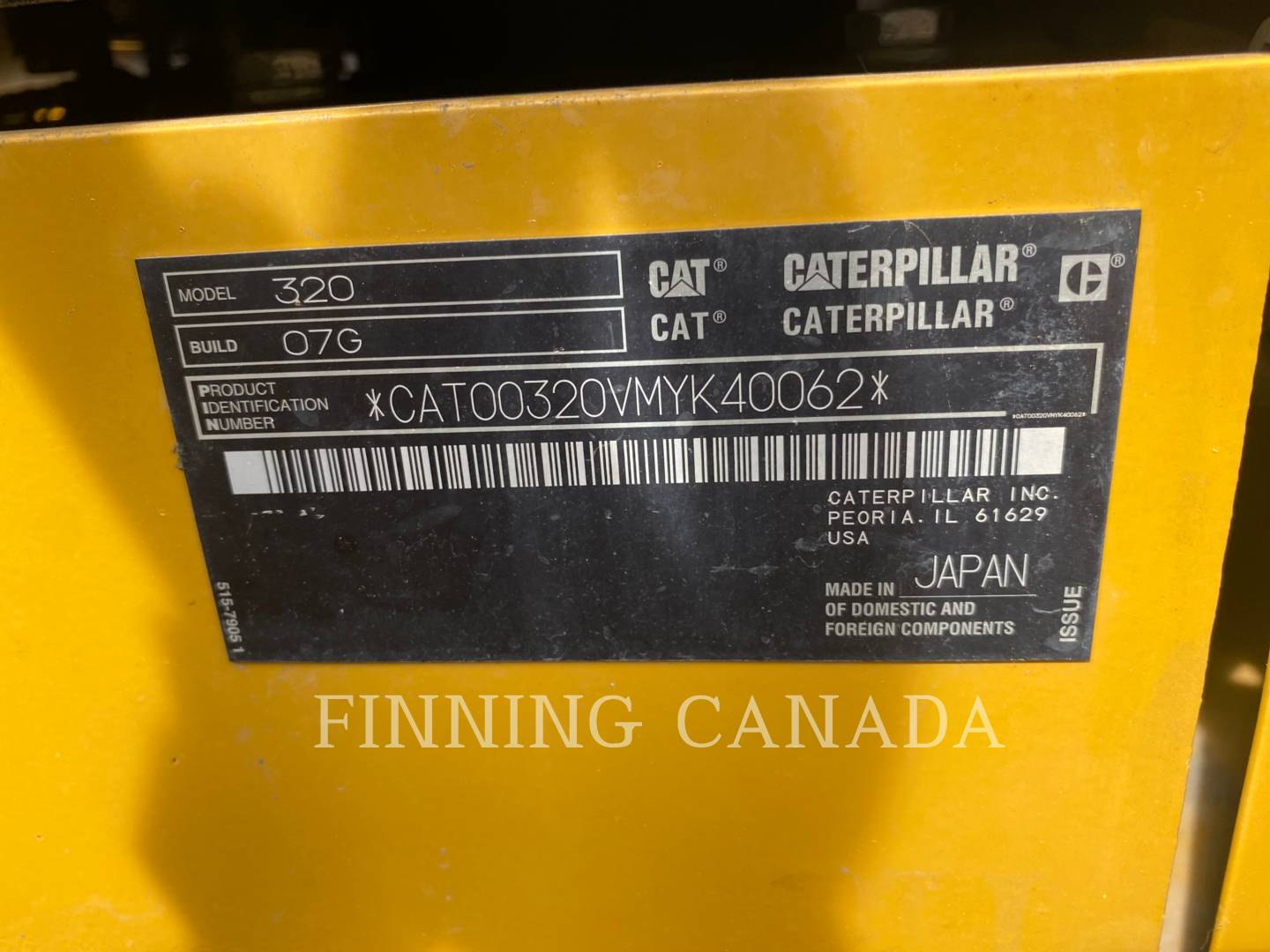 Caterpillar 320-07, Crawler Excavator, 835 hours, S/N: MYK40062, 2024 - Image 5