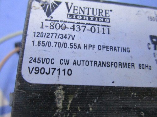 Venture Lighting autotransformer ballast #V90J7110, 1.65/0.70/0.55A, 120/277/347 Volts, new in box - Image 2