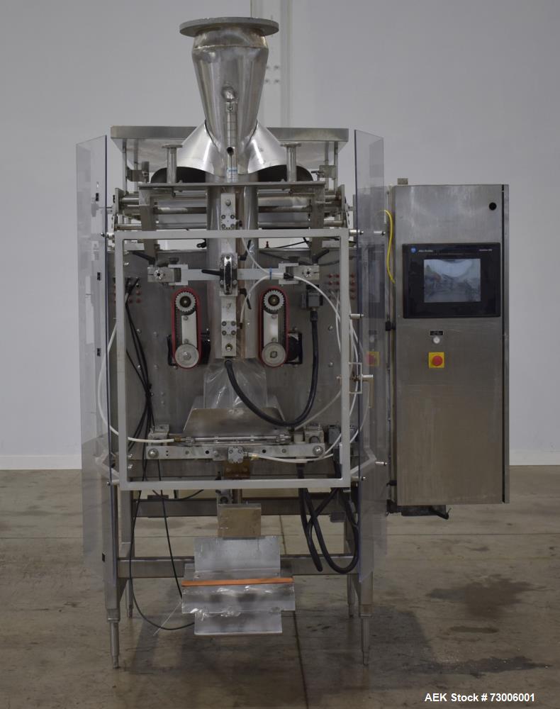CMD #Icon-380, VFFS, w/ Bagger, 120 CPM, 2.4-15.7" width x 2.4-19.6" L bag max, AB Logix PLC, 2003 - Image 1