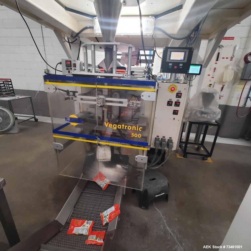 Ilapak #VT-500, VFFS, Up to 120 BPM, 50-270mm width x 60-270mm L Bag, Auger Filler & Date Coder, 230 V. - Image 1