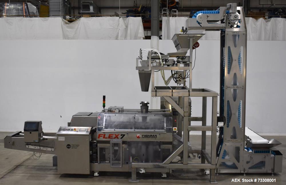 Tishma #Flex-7 ROO-100, Premade Pouch Fill & Sealer, 40 PPM, 4-16" width x 6-21" H x 0-6" Thick ranges - Image 1