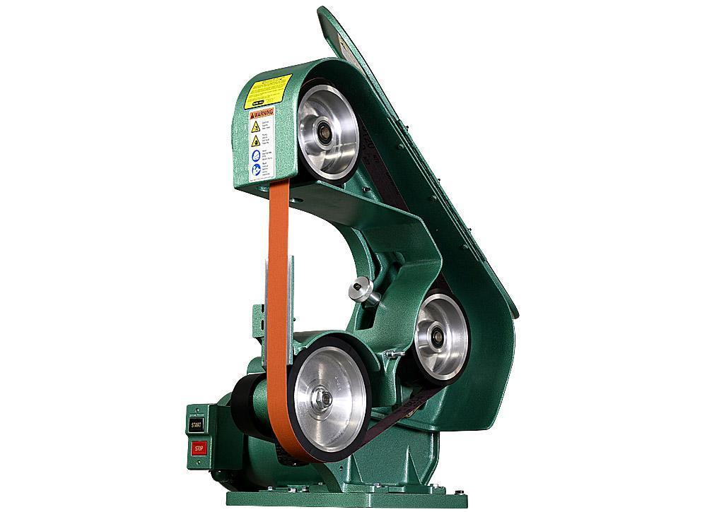 2" x 60" Burr King #760, 3-Wheel Belt Grinder, 8000 SFPM, 8-7/8" throat, 120 V., 1.5 HP, NEW - Image 4