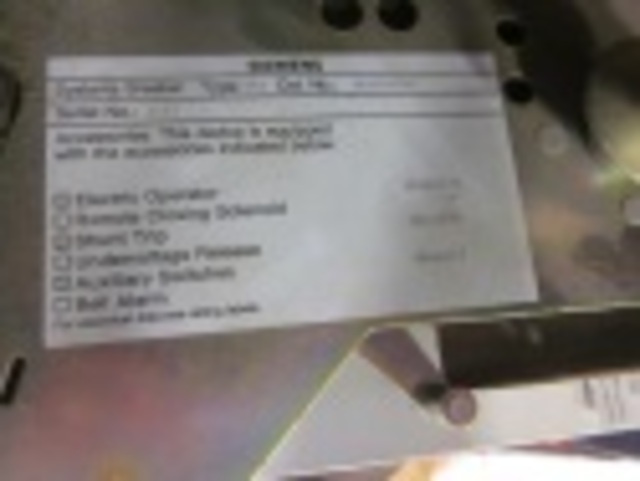 4000 Amps, Siemens, SBS4000, manually operated, drawout, #IC3124 - Image 1