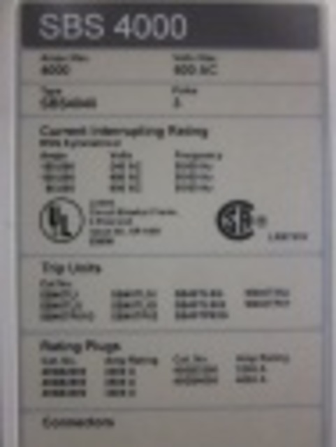 4000 Amps, Siemens, SBS4000, manually operated, drawout, #IC3124 - Image 3