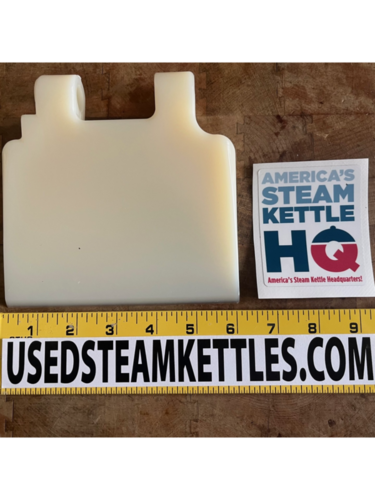 Walker #ALX-9000, Steam Kettle & Tank Scraper, 6" width x 5-7/8" L, 5/8" diameter Rod Hole., new, 2025 - Image 2