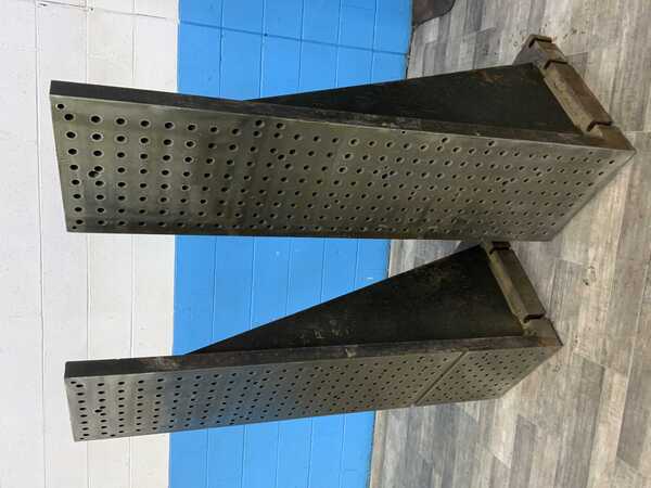 18" x 63-1/2" x 23-3/4" Drilled & tapped angle plates, 1 set - Image 7