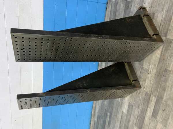 18" x 63-1/2" x 23-3/4" Drilled & tapped angle plates, 1 set - Image 8