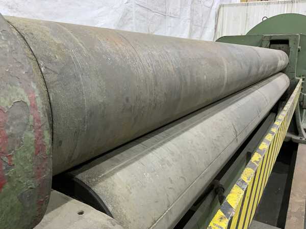 10' x 1/2" Bertsch #9, plate bending rolls, 13" roll diameter, air drop end, geared adjustment rear roll - Image 7