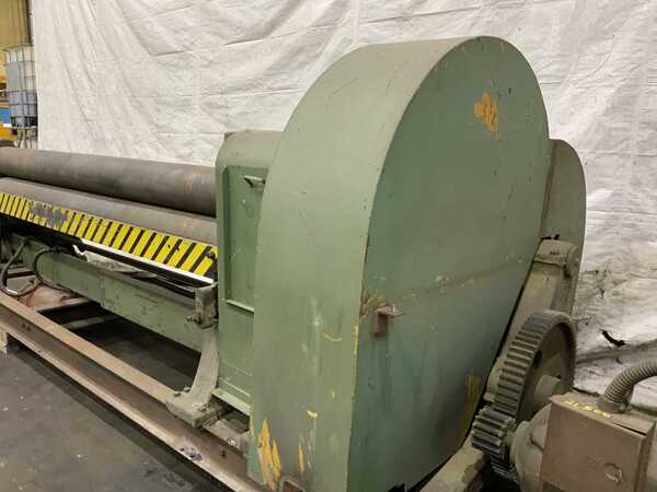 10' x 1/2" Bertsch #9, plate bending rolls, 13" roll diameter, air drop end, geared adjustment rear roll - Image 10