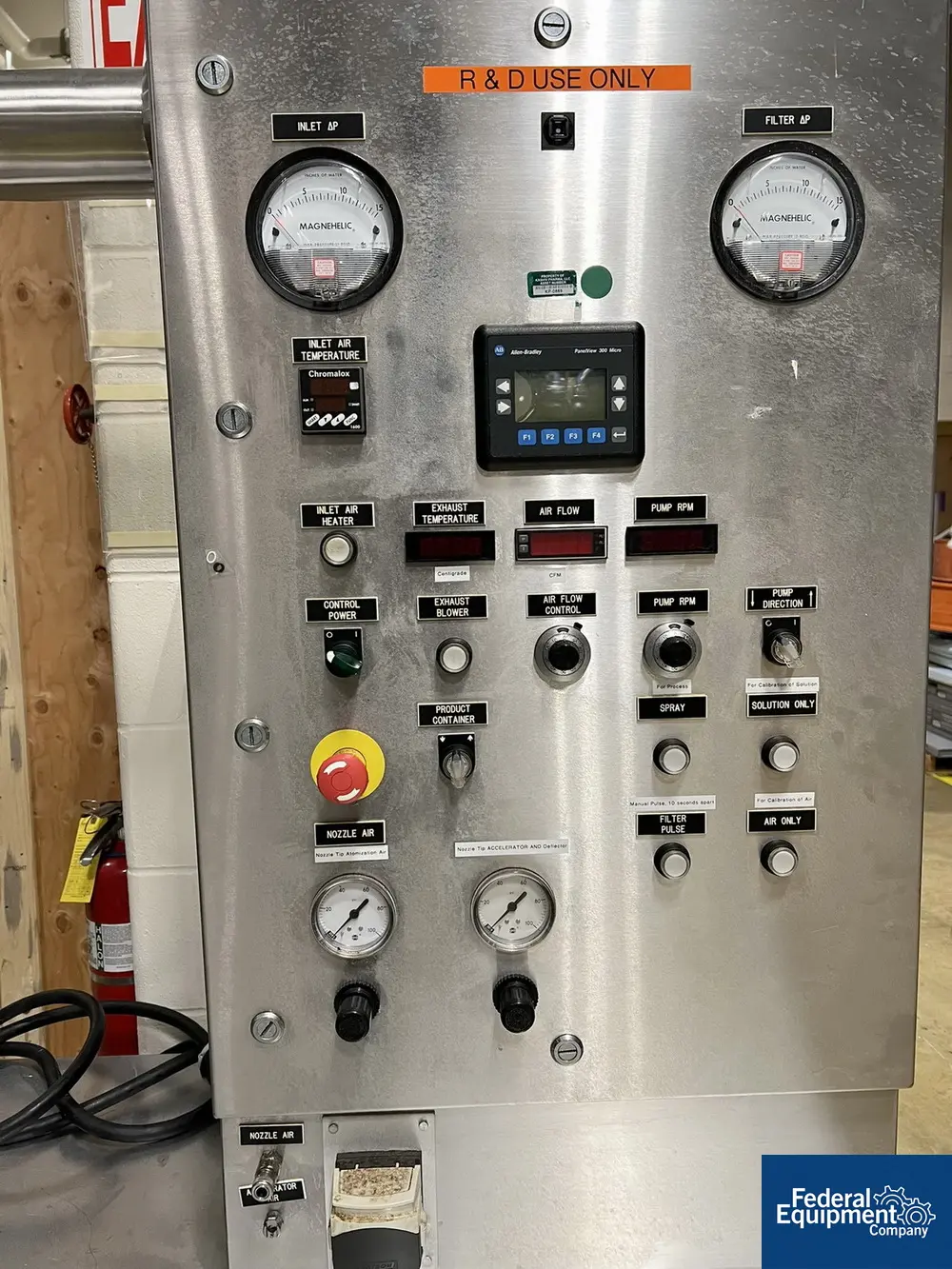 Vector #VFC-Lab-1-Flo-Coater, Fluid Bed Dryer, batch type, 2007 - Image 4
