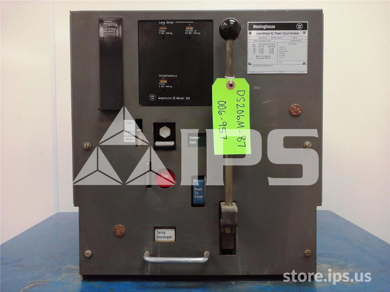 800 Amps WH Ds-206 Mo/do Amptector Ii Du Li, 600 Amps Ct - Image 1