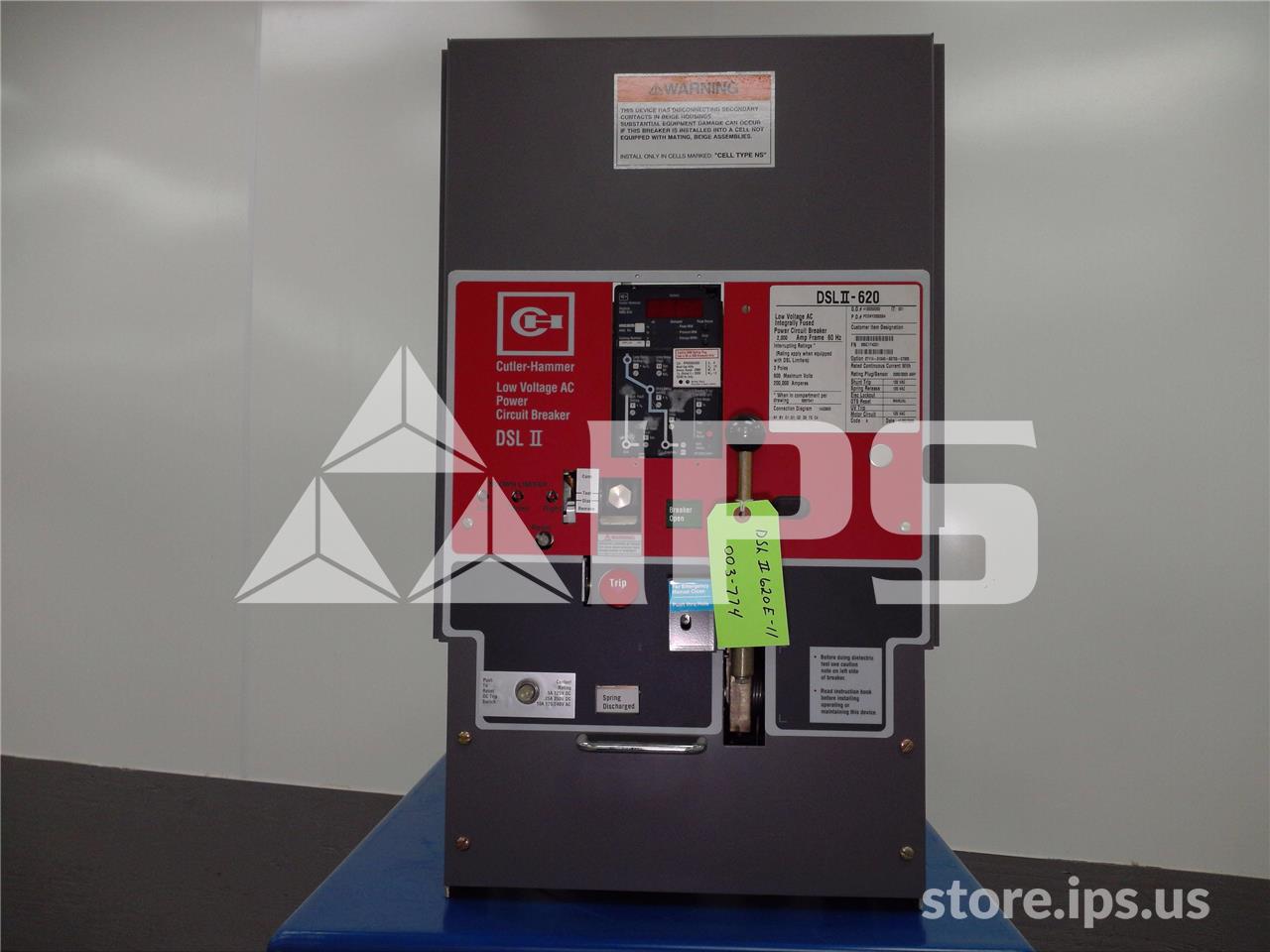 2000 Amps Ch Dslii-620 Eo/do Unused Surplus 120 Volts AC Control, Rms 810 Lsg, 2000 Amps Rp, 3000 Amps Fuse - Image 1