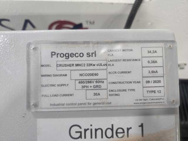 Coima #MNC2, Grinder, 22 KW, 460/266 V., 3ph, Type12, 2020 - Image 3
