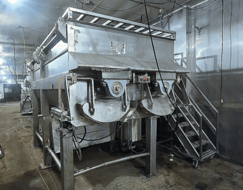 Rietz #RS-33-K5412, Stainless steel dual shaftr ribbon mixer, meat, 10000 lb., 50 HP - Image 2