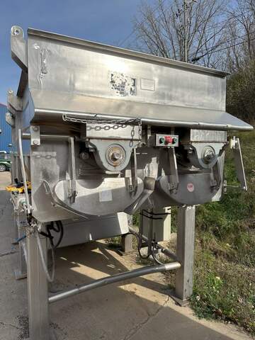 Rietz #RS-33-K5412, Stainless steel dual shaftr ribbon mixer, meat, 10000 lb., 50 HP - Image 3