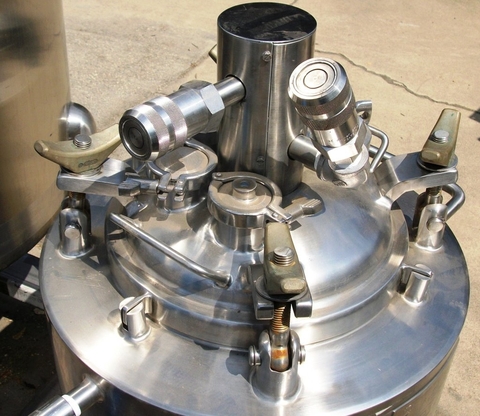 5 gallon Precision Stainless, 316 Stainless Steel reactor, jacketed, 50 psi, 12" x 12", 1997 - Image 3