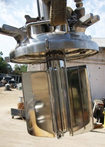 5 gallon Precision Stainless, 316 Stainless Steel reactor, jacketed, 50 psi, 12" x 12", 1997 - Image 6