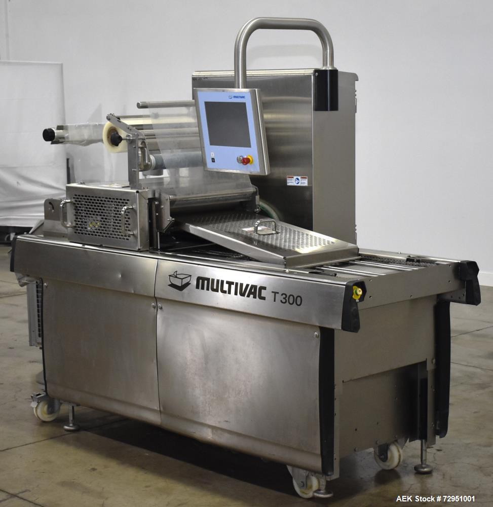 Multivac #T-300, Tray Sealing Machine, 500mm Film Width, 12-30 PPM, R-134A, 220 V., on casters, 2017 - Image 5