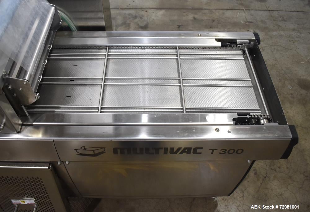 Multivac #T-300, Tray Sealing Machine, 500mm Film Width, 12-30 PPM, R-134A, 220 V., on casters, 2017 - Image 8