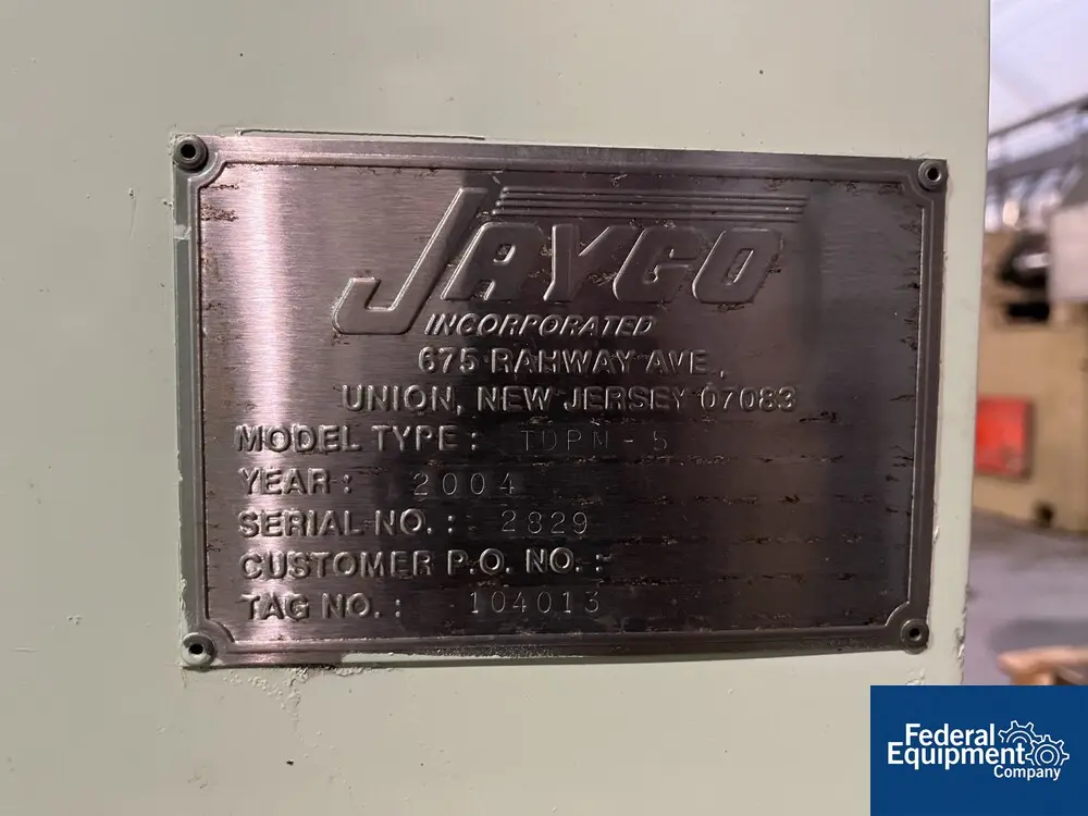 1 gallon Jaygo #TDPM-5, Double Planetary Mixer, Stainless Steel, 1.1 kw, 460 V., jacketed bowl, 2004 - Image 2
