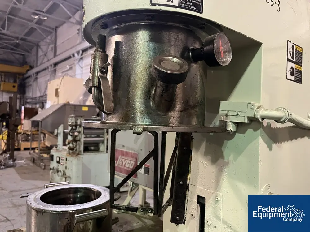 1 gallon Jaygo #TDPM-5, Double Planetary Mixer, Stainless Steel, 1.1 kw, 460 V., jacketed bowl, 2004 - Image 7