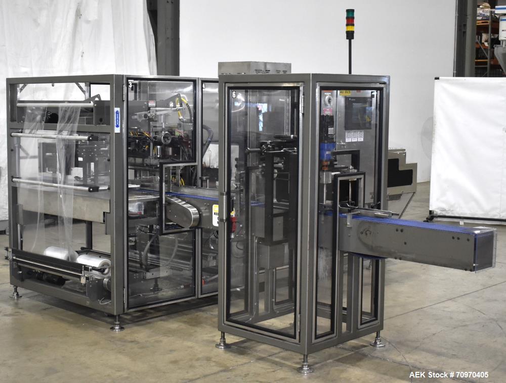 PMI #GR-35D, dual lane multi-pack shrink bu, 15-20 CPM, Integrated Shrink Tunnel, 20" film diameter, AB SLC - Image 2