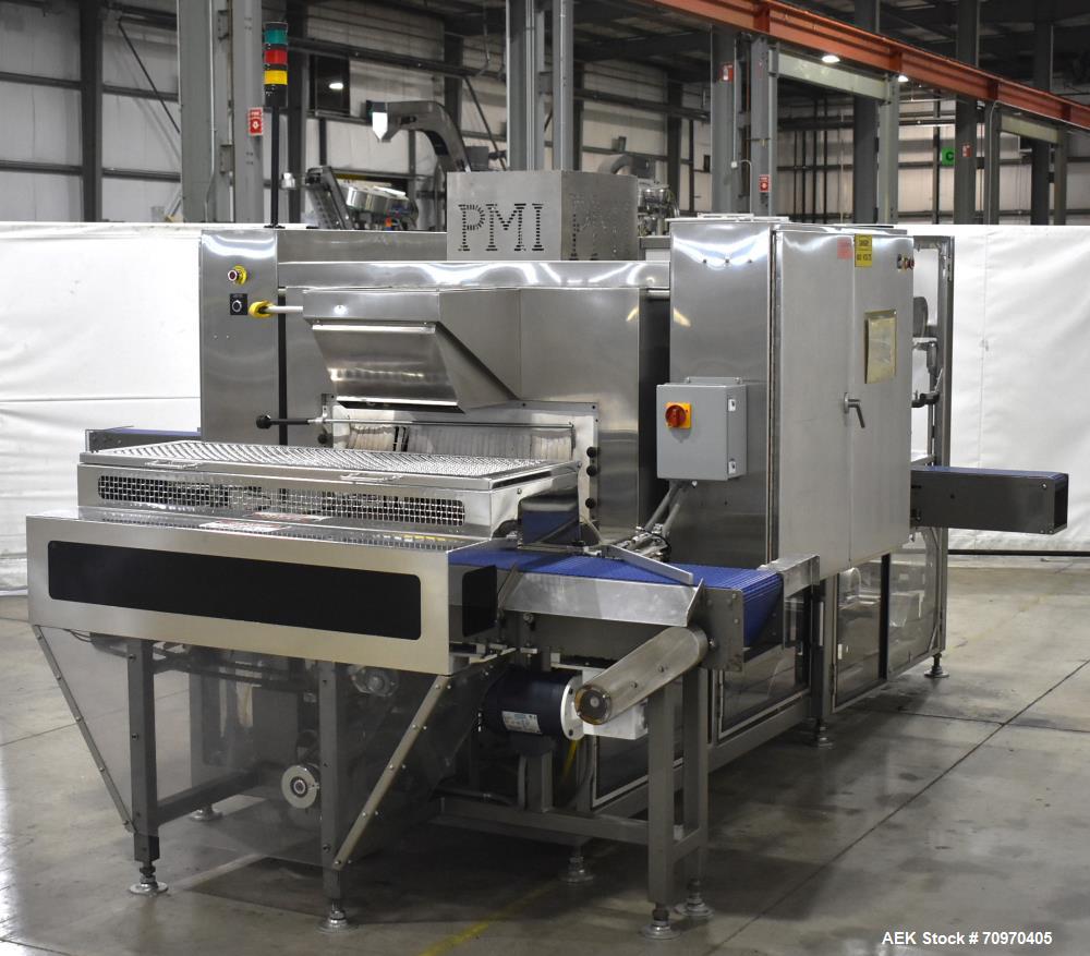 PMI #GR-35D, dual lane multi-pack shrink bu, 15-20 CPM, Integrated Shrink Tunnel, 20" film diameter, AB SLC - Image 4