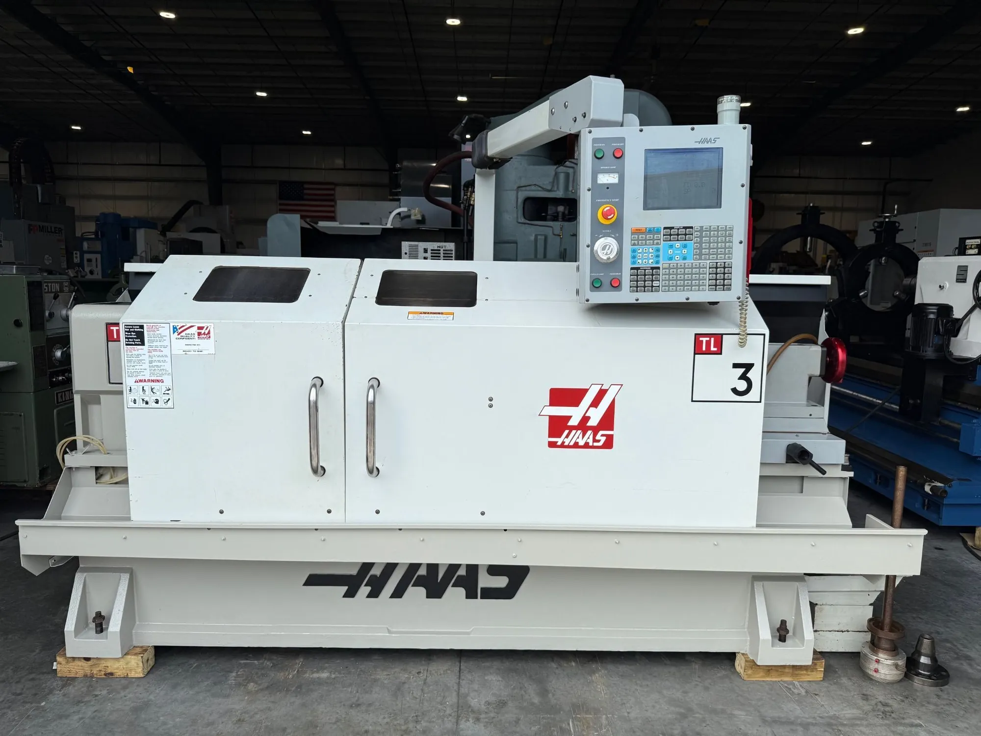 Haas #TL-3, CNC toolroom teach style lathe, 20" swing, 12" chuck, 3-jaw, 3.5" bore, 20" dia., 60" lgth, 18 - Image 1