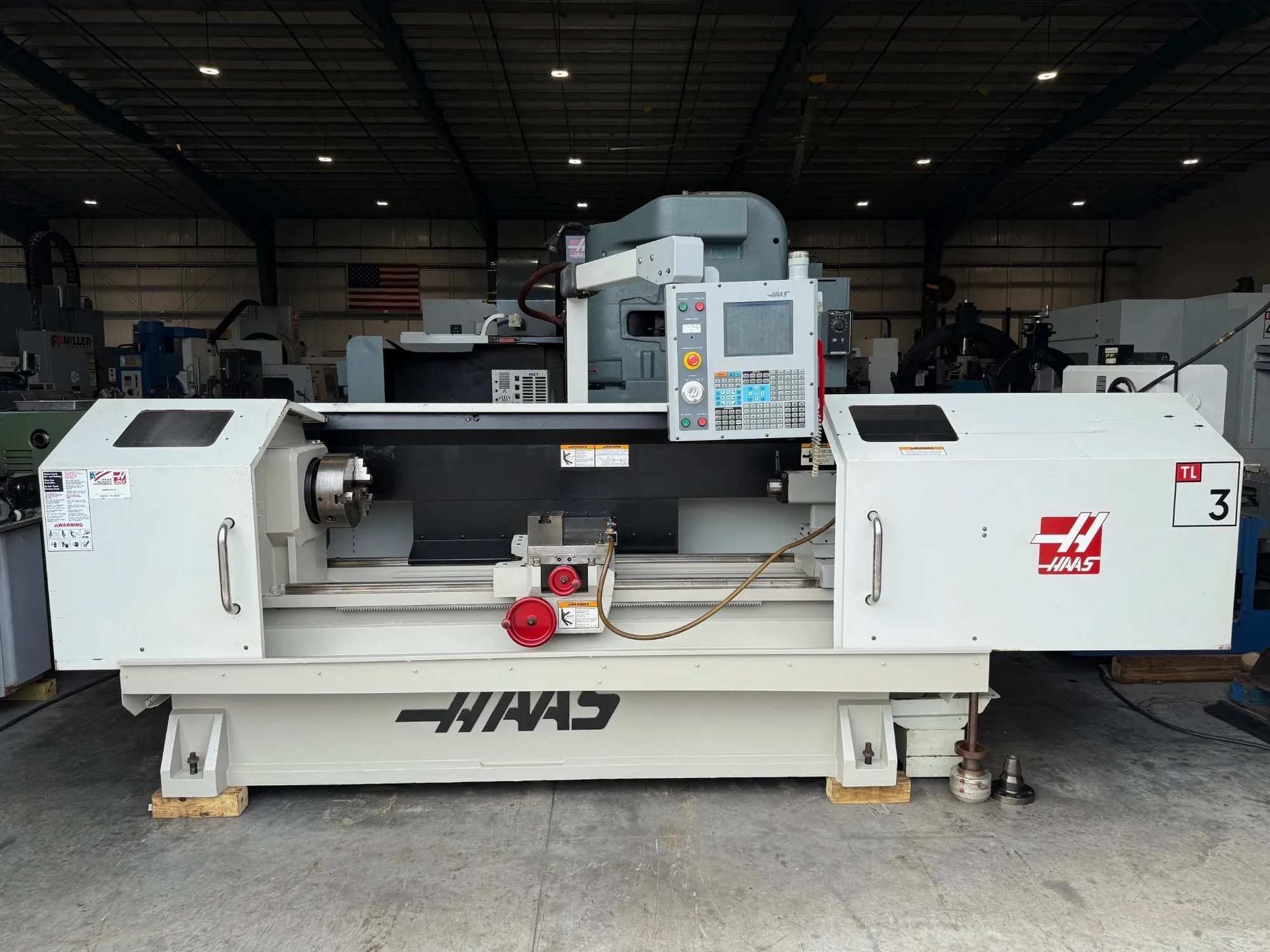 Haas #TL-3, CNC toolroom teach style lathe, 20" swing, 12" chuck, 3-jaw, 3.5" bore, 20" dia., 60" lgth, 18 - Image 5