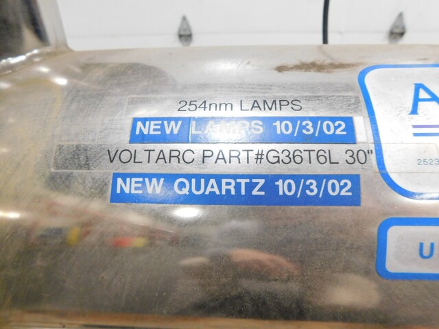 Aquafine #CSL-12R, ultraviolet disinfection unit - Image 10
