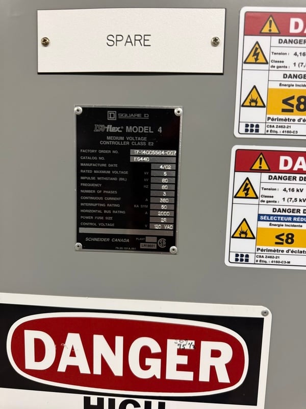 Square D, Iso-Flex #4, switchgear lineup with main tie breaker, 5 KV, 2002 - Image 9