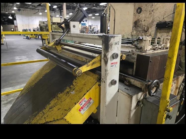 48" x .075" Coe Press Equipment #CPFS-300-48, servo feeder / straightener, air operated pilot release, peeler - Image 5