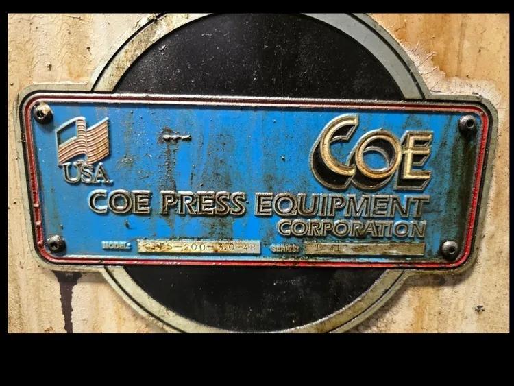 48" x .075" Coe Press Equipment #CPFS-300-48, servo feeder / straightener, air operated pilot release, peeler - Image 7
