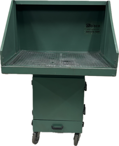 36" Long x 24" Deep Portable Downdraft Table, Bisco #SPC-1600, bench unit, reconditioned - Image 1