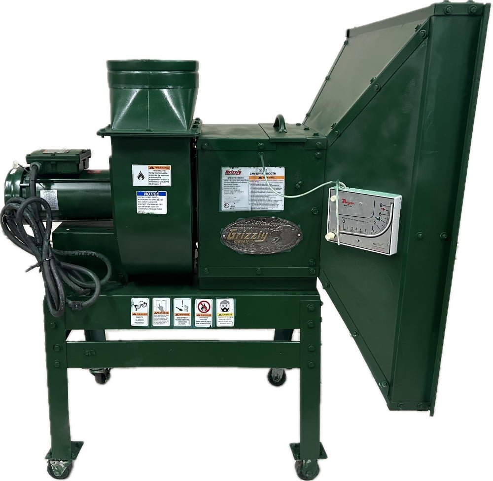 Grizzly #G0532, Dry Spray Booth, 34" x 19", reconditioned - Image 2