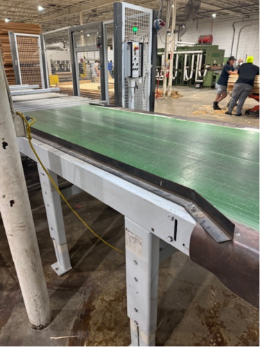 5' x 10' panel flipper, w/ 2x belt conveyors & controls - Image 2