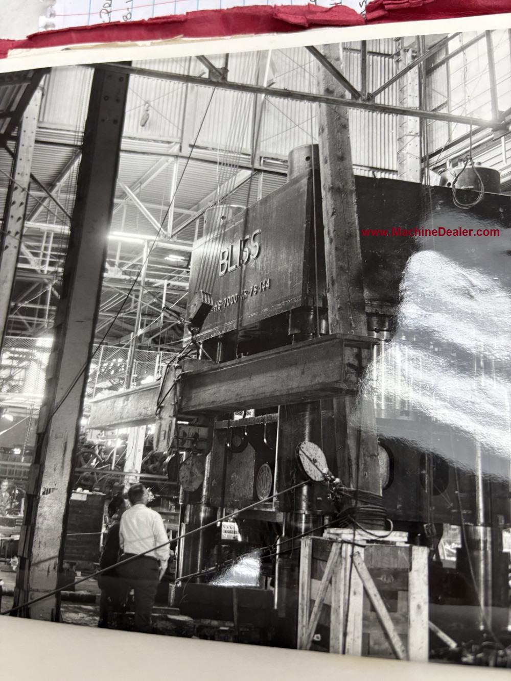 7000 Ton, Bliss #HS-7000-4R-48-144, vertical hydraulic down acting press - Image 3