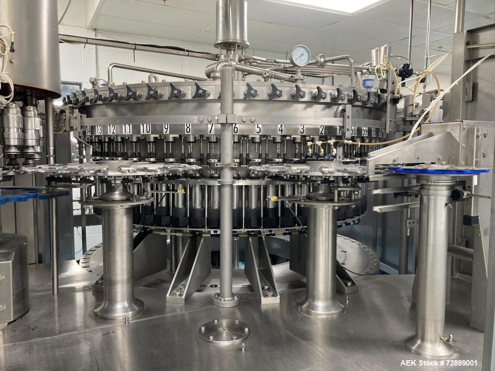 Worldtec #60-15, Monoblock Filler Capper, 60 head fill, 15 head capacity, hot fill, 38mm caps - Image 2