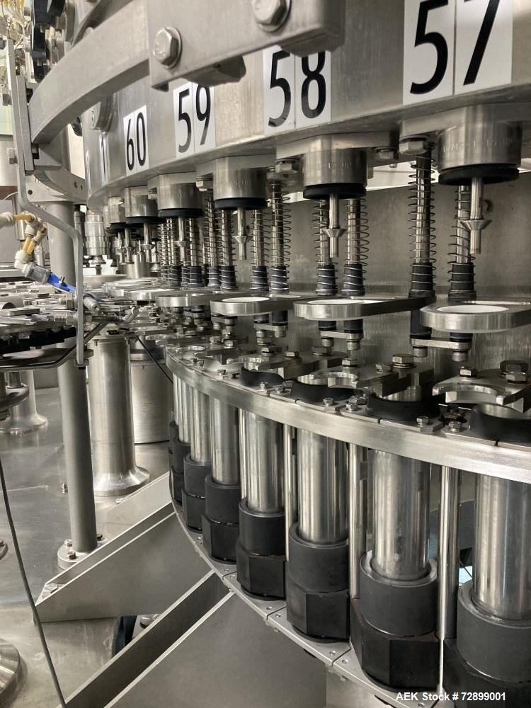 Worldtec #60-15, Monoblock Filler Capper, 60 head fill, 15 head capacity, hot fill, 38mm caps - Image 6