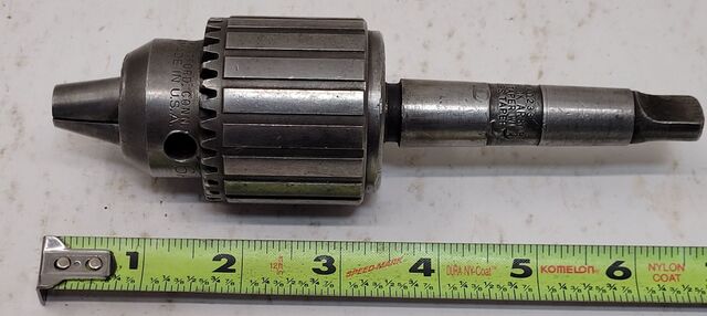 Jacobs #6A, ball bearing drill chuck, #33 Jacobs taper, 2MT chuck arbor - Image 7
