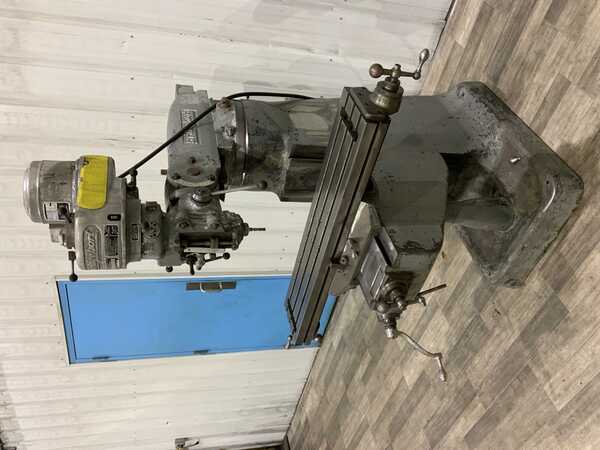 Bridgeport, vertical mill, 9" x42" table, 1 HP, power feed on table, R-8, 30" long. travel, 9" cross travel - Image 8