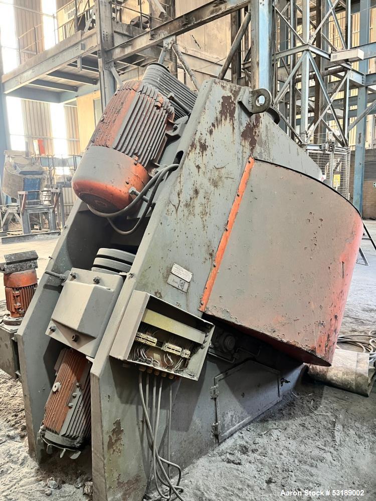 Eirich #RV-15, Muller Mixer, 750L, 1200 kg Capacity, 75 HP Tool, 304 Stainless Steel - Image 4