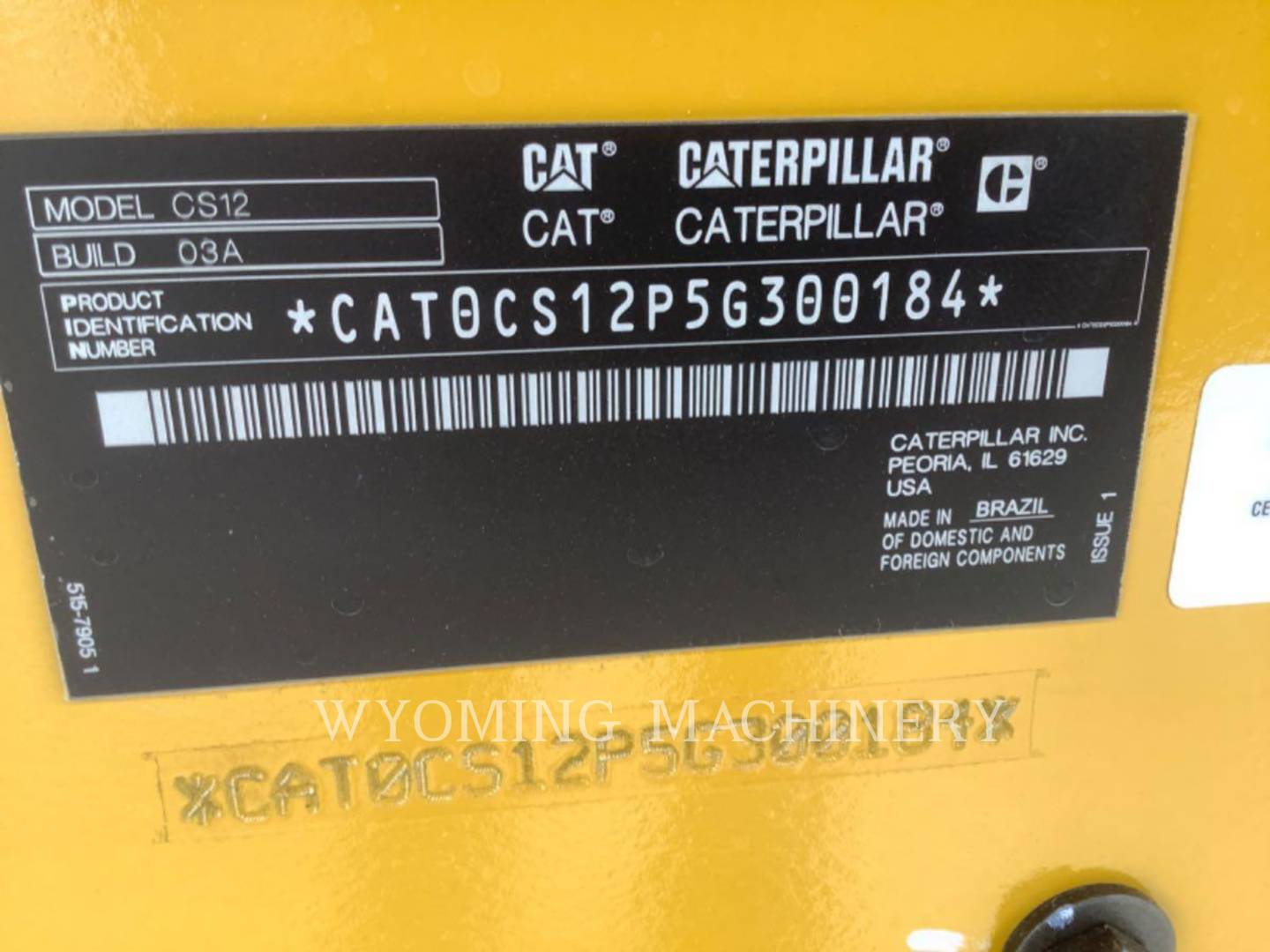 Caterpillar CS12, Asphalt Distributor, 18 hours, S/N: 5G300184, 2025 - Image 6