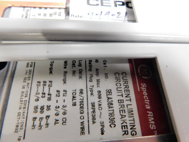1200 Amp. General Electric, Spectra Series, panelboard, 44W 89H, 3 wire, 480 Volts, 3 phase - Image 9