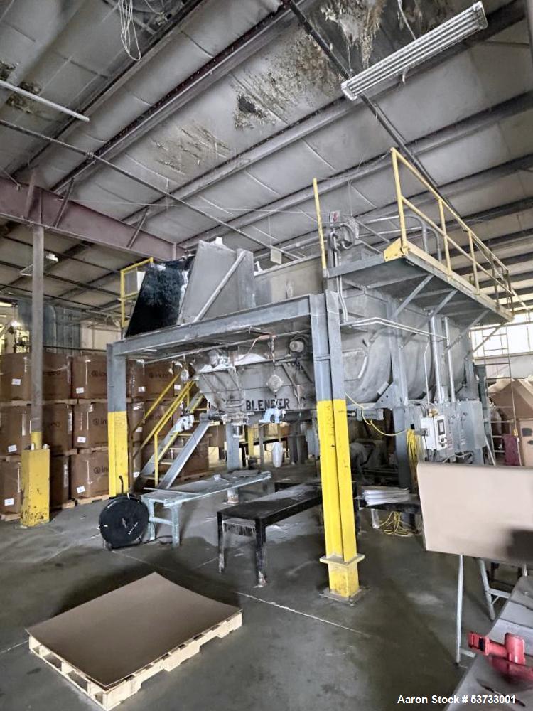 Dual Shaft Ribbon Blender, Stainless Steel, 2x 100 HP, 200 HP, 480 V., 2x 8" bottom outlets, 20000-25000 lb. - Image 3