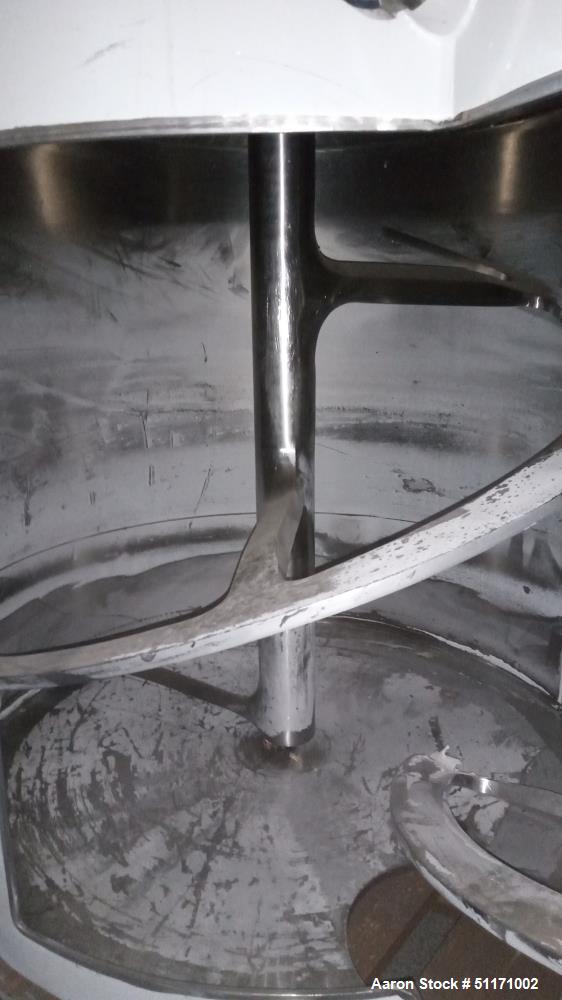 21.2 cu.ft. Ruberg-Mischtechnik KG #HM-600/656, Vert Twin Spiral Batch Mixer, 18-62 RPM, legs, CE marked - Image 4